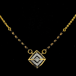GeoSpark Pure Gold Diamond Mangalsutra Pendant